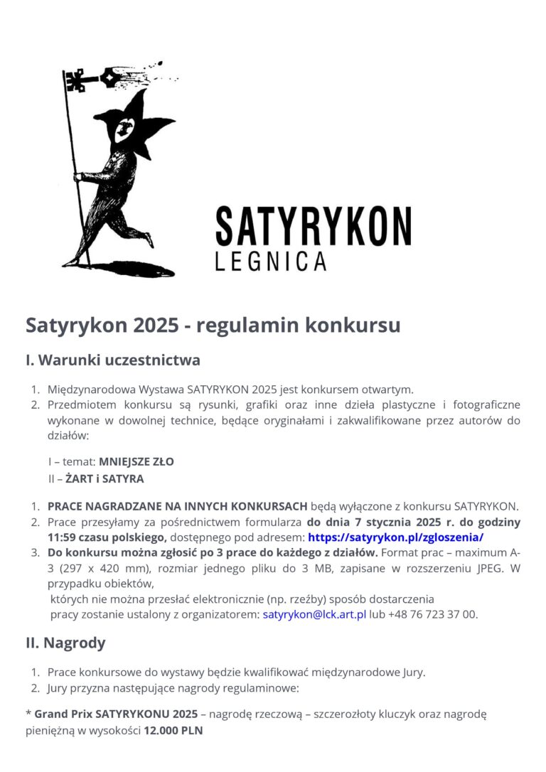 Satyrykon 2025 - regulamin 1